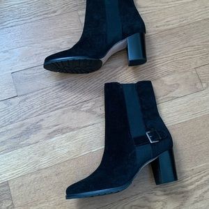 Cole Haan Callan Short Ankle Boot Black Suede NEW size 7